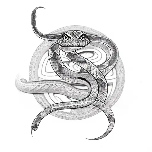 Snake Doing Triskelion