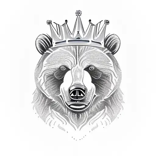Grizzly With Crown