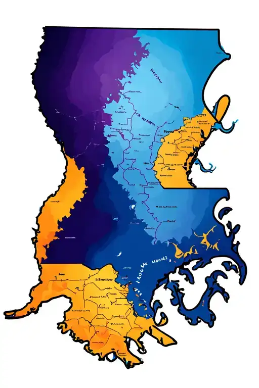 Louisiana State Map