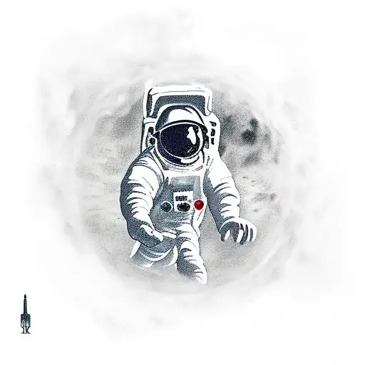 Astronaught On A Spacewalk With An Almost Broken Cord Attached To The Space Station