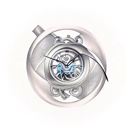 Hourglass Where Top Part Is An Inward Twisting Clock