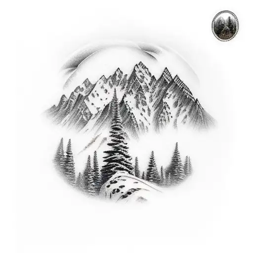 Mountain Scene With Lakw