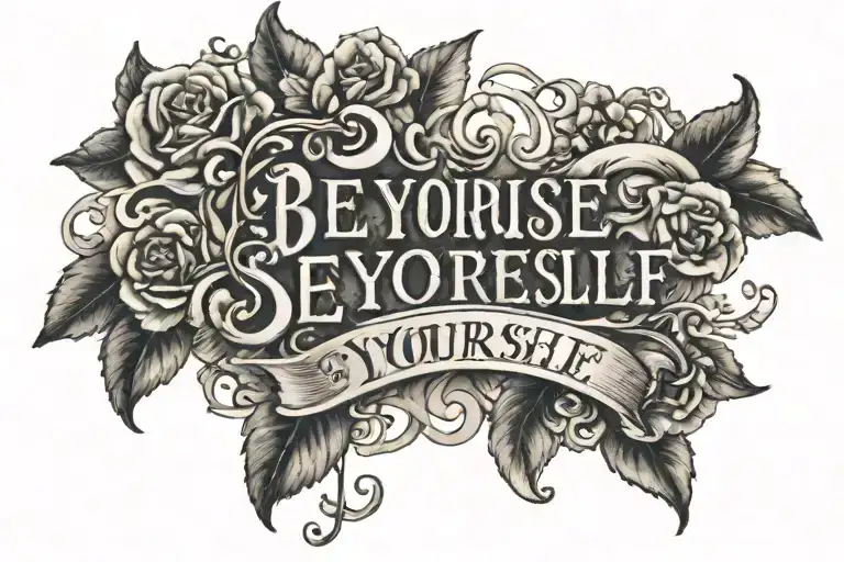 Be Yourself Lettering