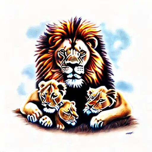 A Lion Family