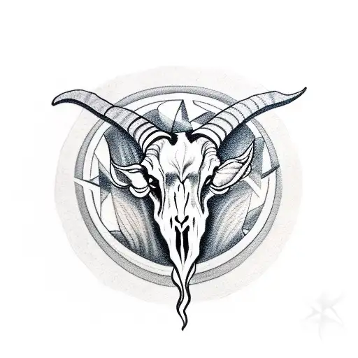 Goat Skull Pentagram