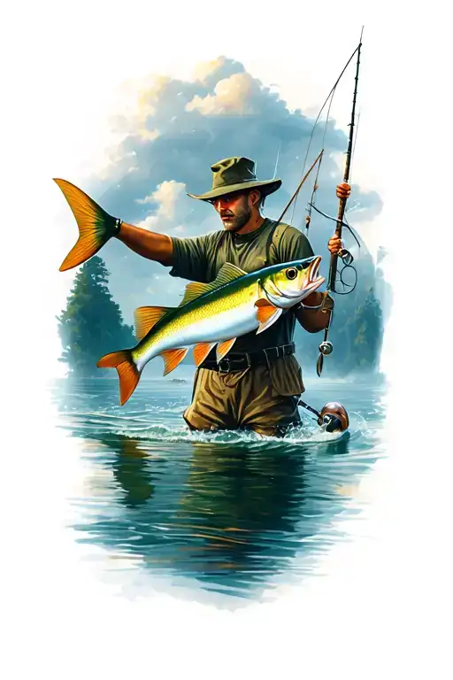 Fantasy Fishing Scene