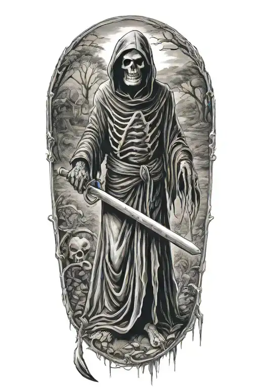 Grim Reaper With Scythe