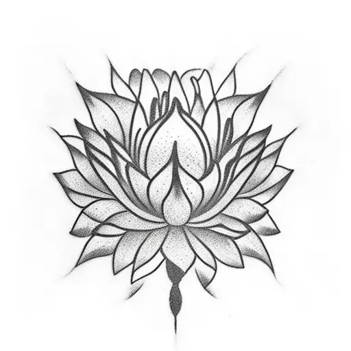 Back Of Head Lotus Flower