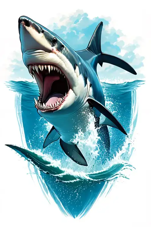 Great White Shark Jumping