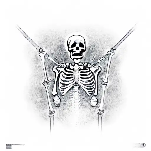 Skeleton Produces Bubbles Qith A Pipe And Laugh About It