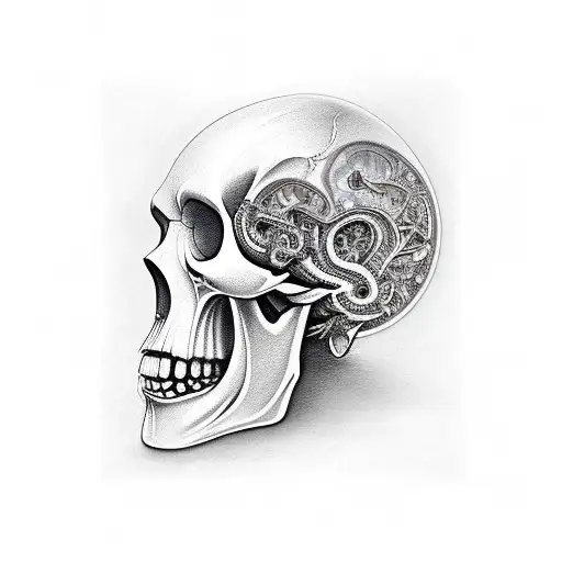 Biomechanical Skull Samurai