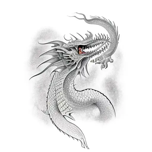 Long Beautiful Dragon For The Underchest