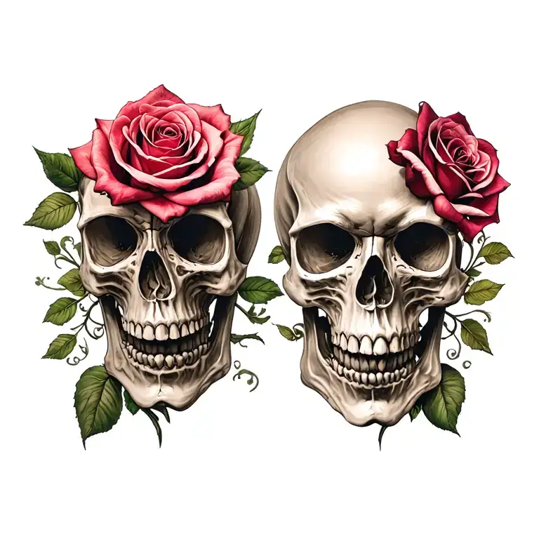 Skull And Roses