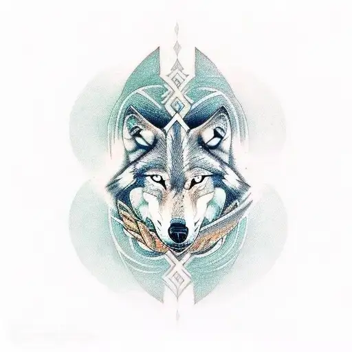 Wolf Viking God Forest Hourglass