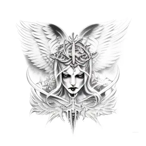 Gothic Angel Demon Gemini