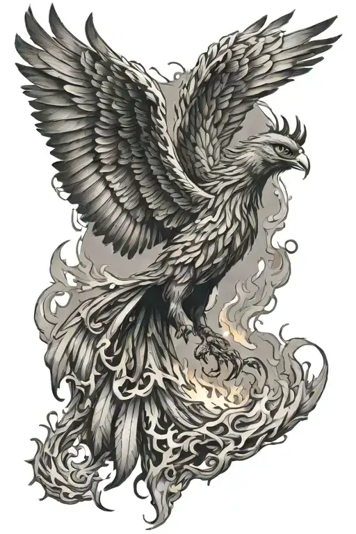 Phoenix Rising From The Ashes