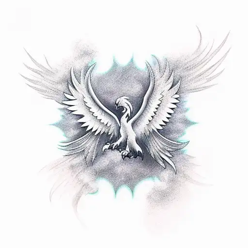 Phoenix With Negative Space