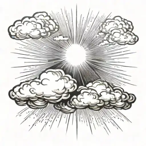 Cloud And Sunrays