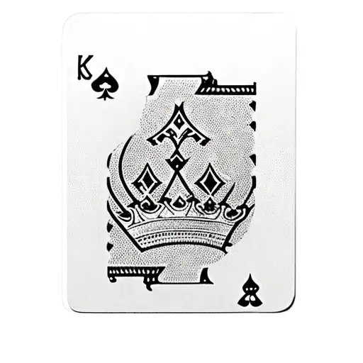 A Deck Of Cards Arranged In The Shape Of A Crown