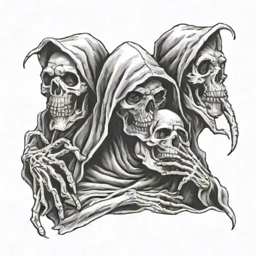 See No Evil Hear No Evil Speak No Evil Grim Reaper