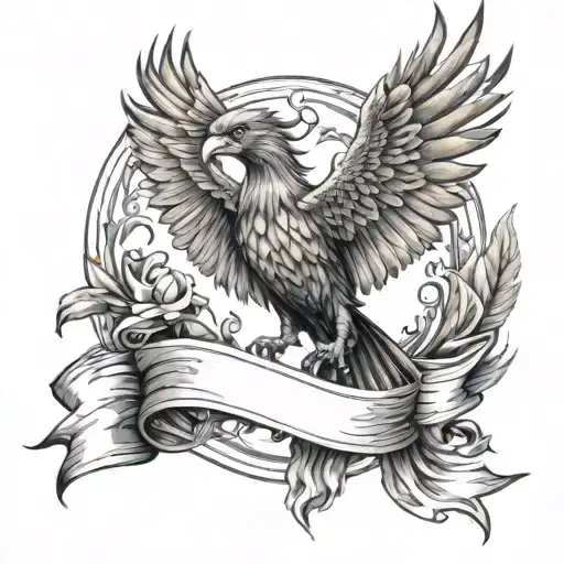 Phoenix With A Banner
