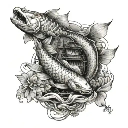 Koi Fish Pirate Ship