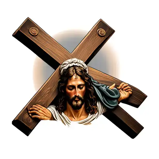 Jesus Carrying A Cross