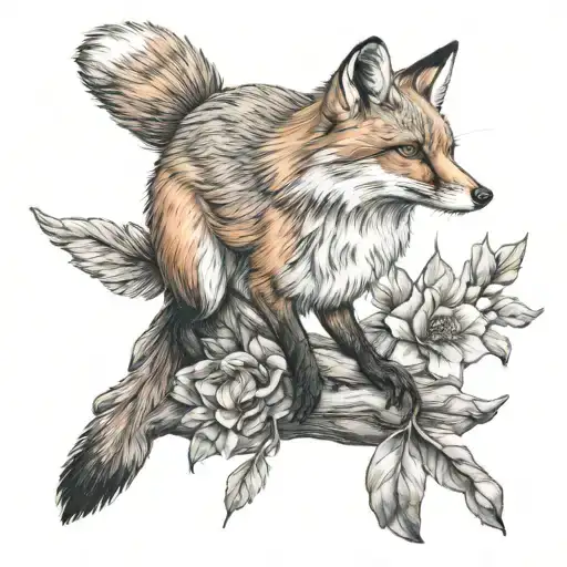 Leicester City Fox Holding Small Robin Bird
