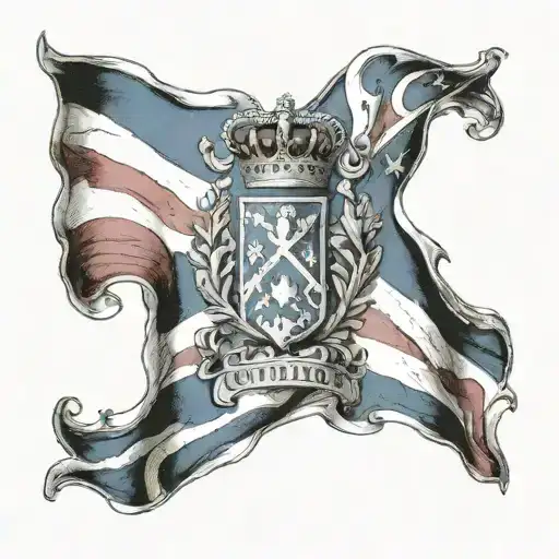 Scottish And American Flag Morphing