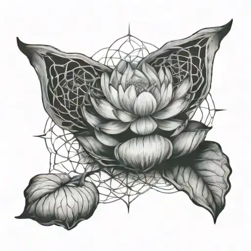 Lotus And Flower Of Life