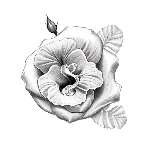 Rose And Hibiscus Flower