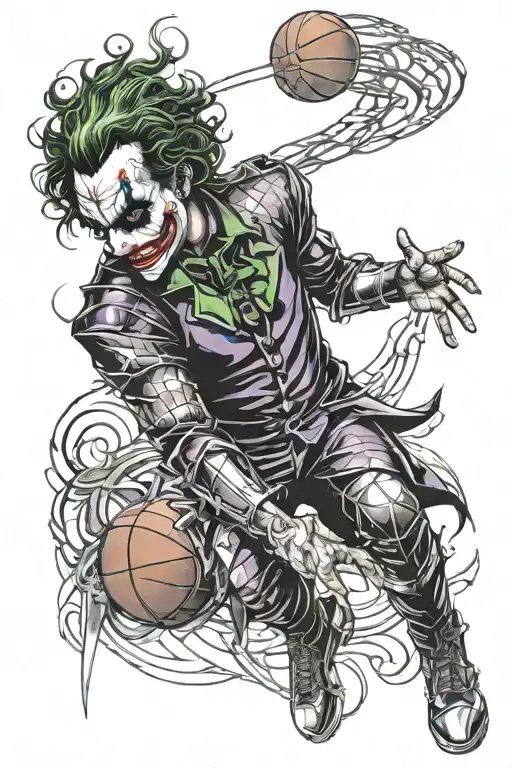 Joker Basketball Player As A Knight