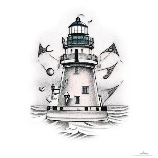 Caravel And Lighthouse