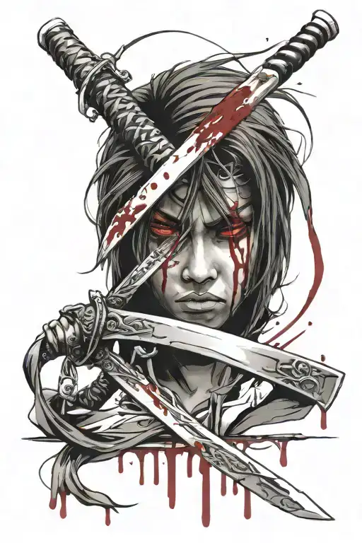 Katana Blood Dripping