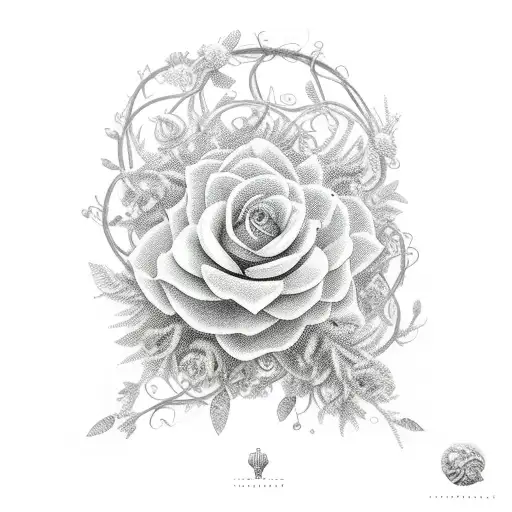 Combine Greek God Dionysius With A Floral Element Like A Blooming Flower Or A Wreath Of Vines