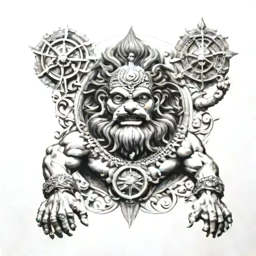 Narasimha Swamy With Compass