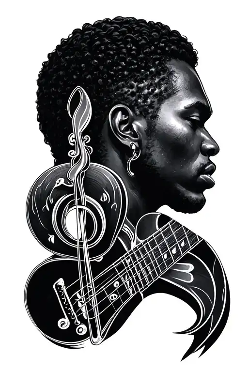 Music Etched Into Skin Realistically