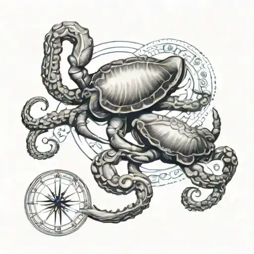 Zodiac Symbol Of Cancer And Aquarius