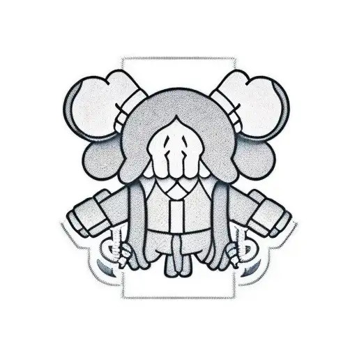 Kaws Figure With Samurai Outfit