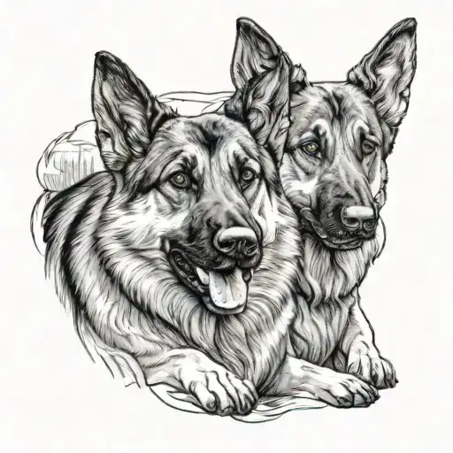 Boy And German Shepherd