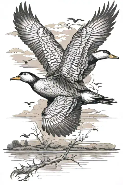 Waterfowl Hunting Shooting Horizon