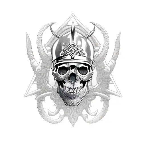 Skull Viking Bike