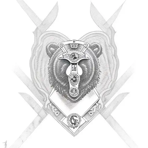 Motorcycle Bear Masonic