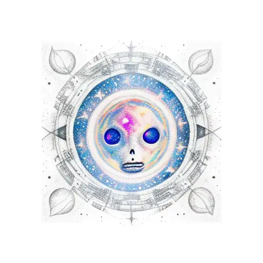 Galaxy Constellation Lines No Face