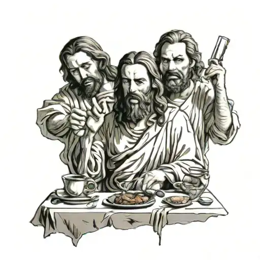 The Last Supper Jesus And The Devil