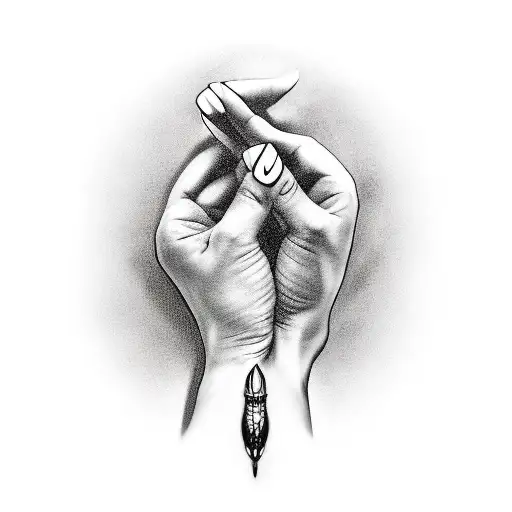 2Hands Holding With An Date