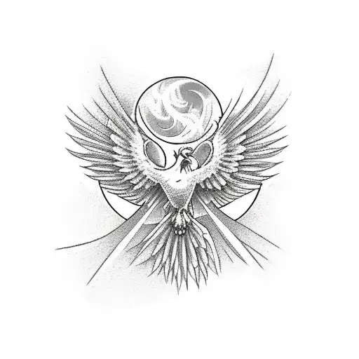 Phoenix With Background