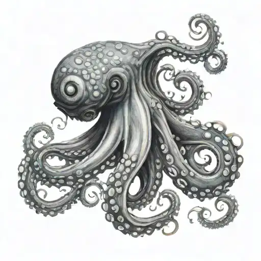 Octopus Wrapping Its Tentacles