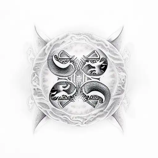 Yin And Yang Jaguar And Shark