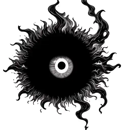 Eye Of Sun Fire Tornado